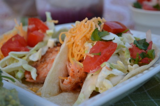 Salmon Fish Tacos - Breezy Bakes