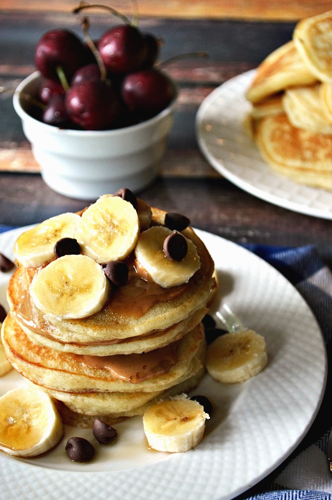 Gluten Free Fluffy Buttermilk Pancakes - Breezy Bakes