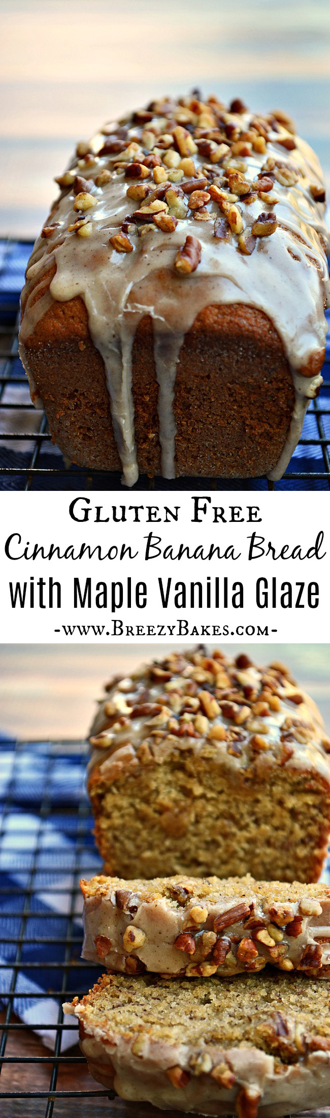 Gluten Free Maple Cinnamon Banana Bread - Breezy Bakes