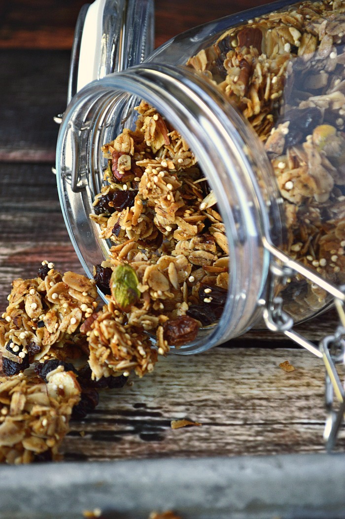 Gluten Free Honey Almond Granola - Breezy Bakes